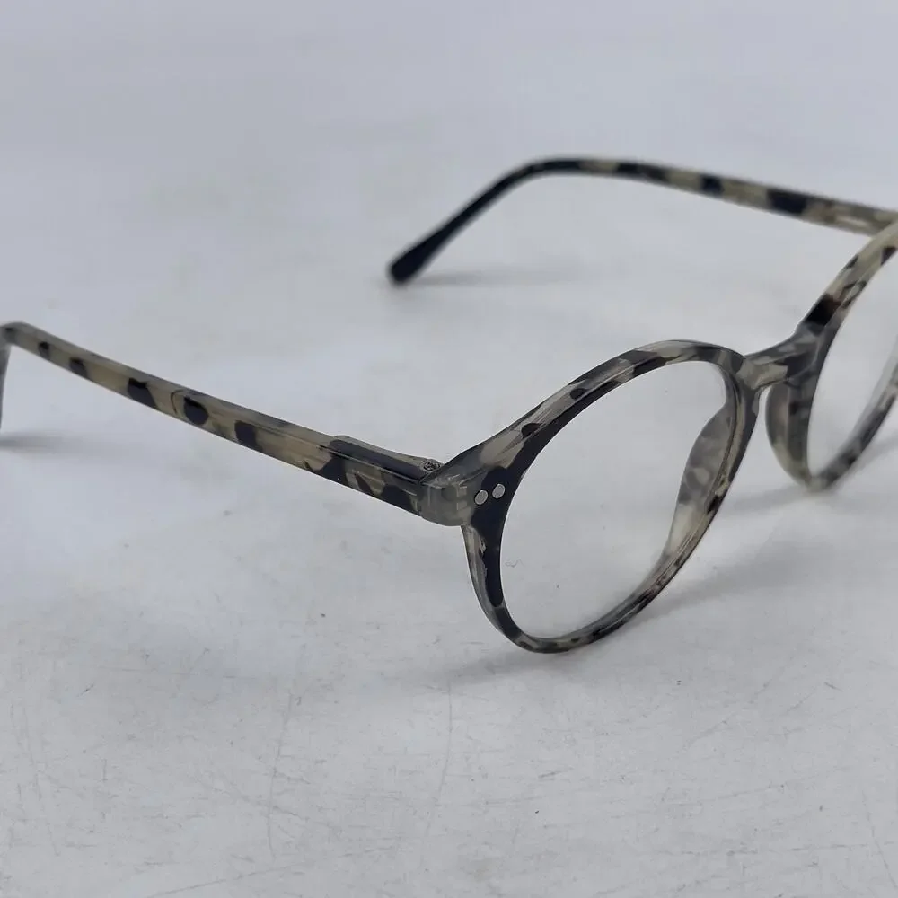 Tijn 761-T28 C6 Eyeglasses Frame Women‎ Black Tie Dye Plastic Oval 48-22-145